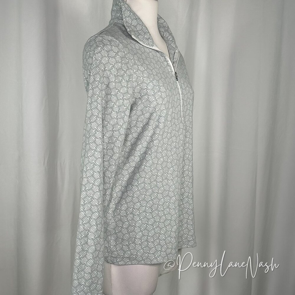 Colombia Glacial 1/2 Zip Pullover Printed Fleece Small Gray - Picture 4 of 9